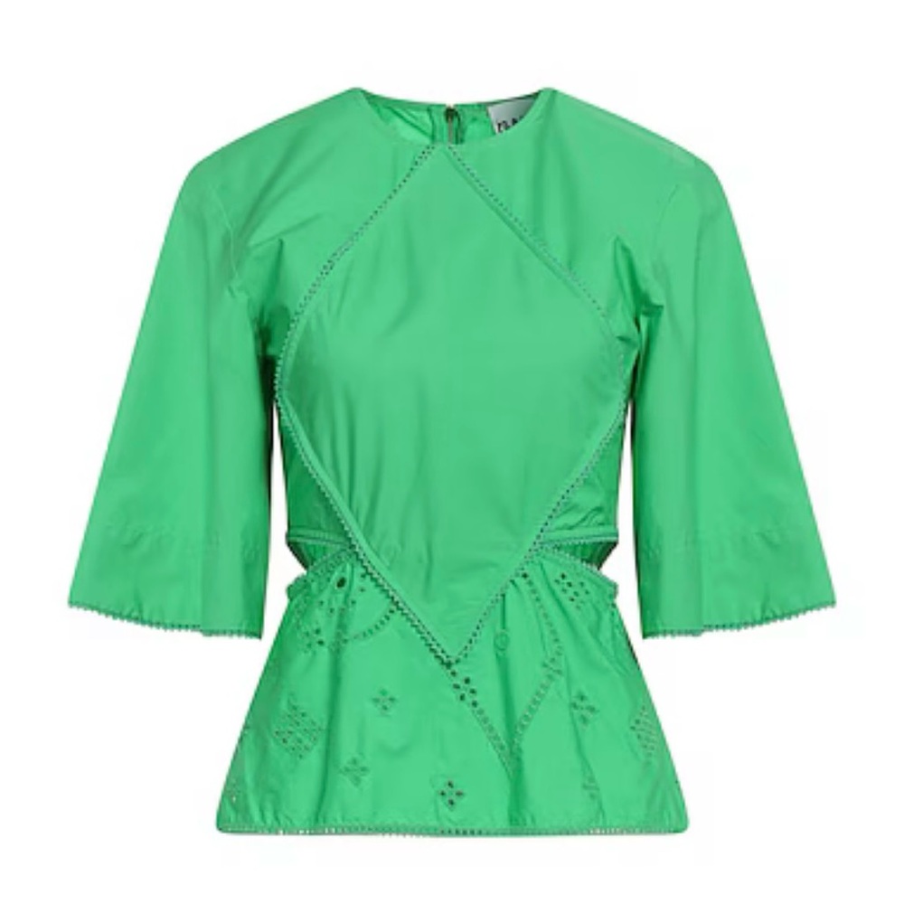 Ganni Broderie Anglaise Blouse